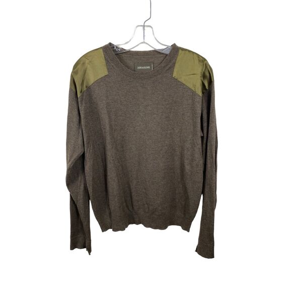 Zadig & Voltaire Sweaters - Zadig & Voltaire Women's Kansas Patch Green Cashmere Sweater Size Small